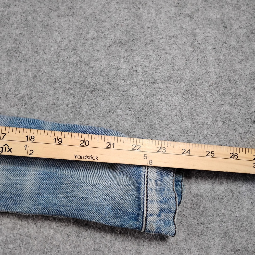 Free People Womens Distressed Denim Jacket Gray Hooded Layered Blue XS - Picture 9 of 11